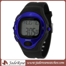 Black and Blue Heart Rate Pulse Watch